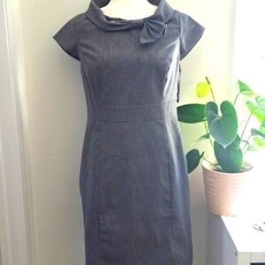 Merona Classic Black and White Capped Sleeve Dress Size 6